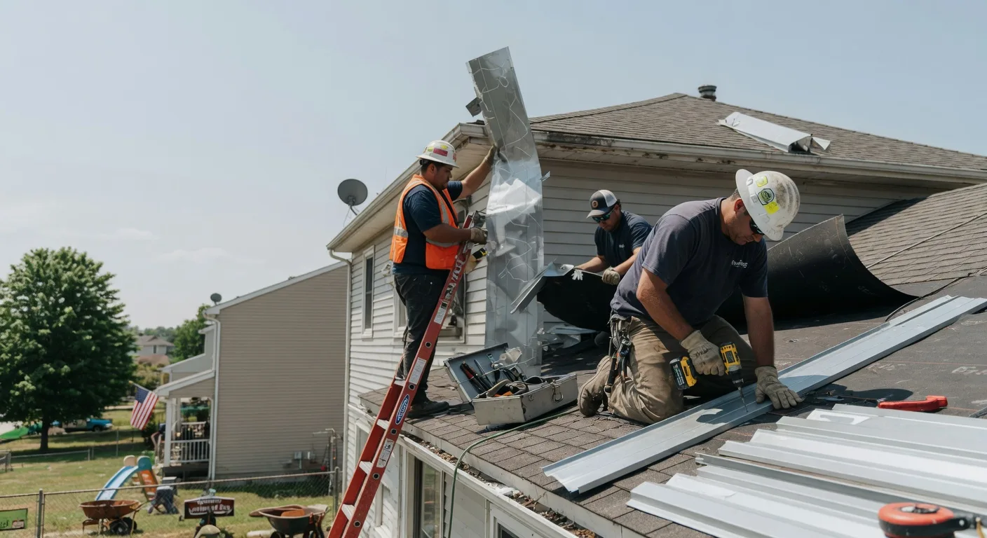 Storm Damage Metal Roof Repair in Hornsby, TN